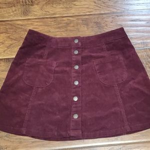 Brandy Melville corduroy mini skirt